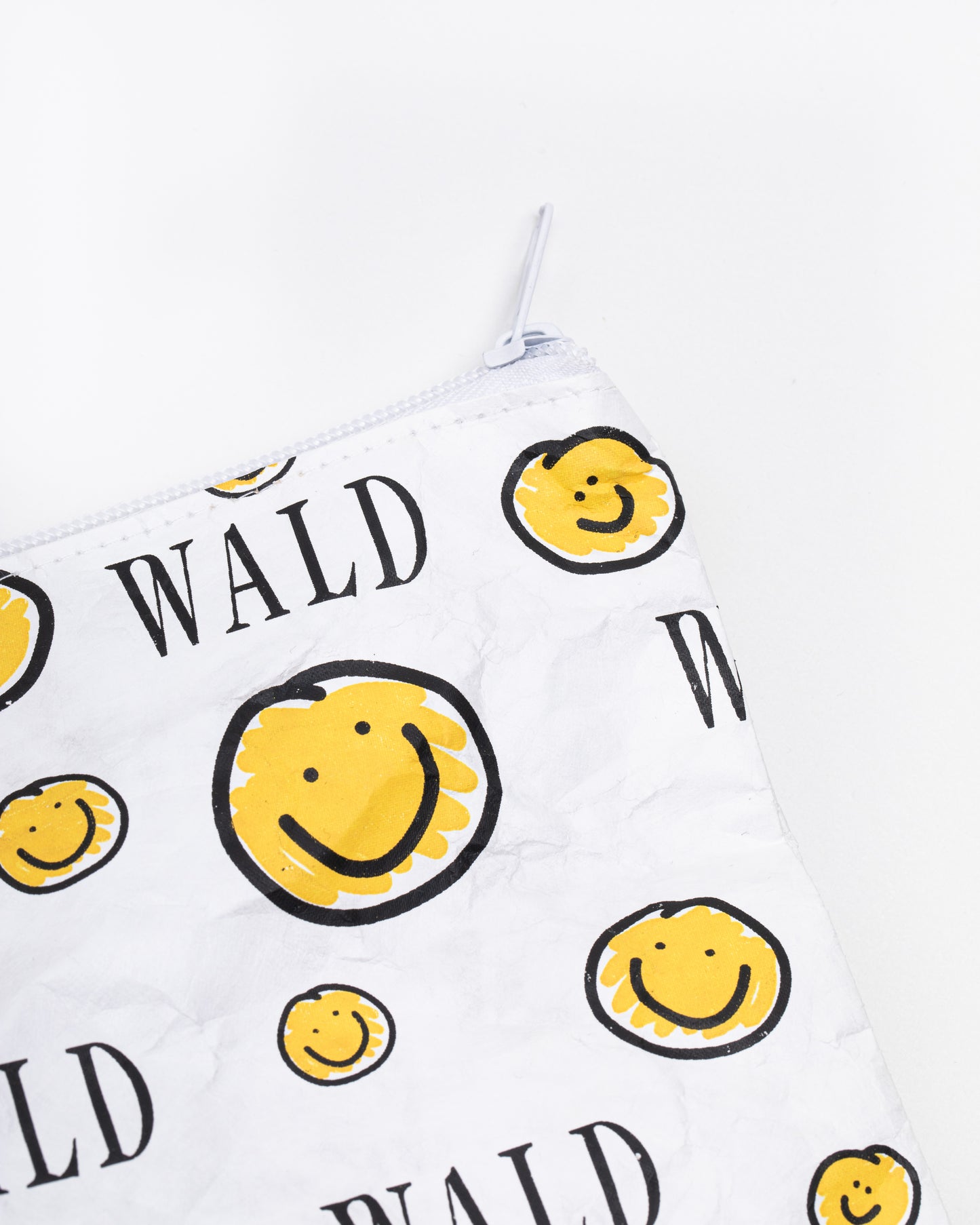 A smiley face jewelry pouch inspired by Berlin from WALD Berlin in Germany.