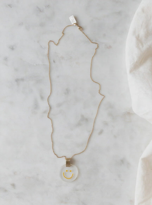 Smilie Dude Medaillon-Goldkette