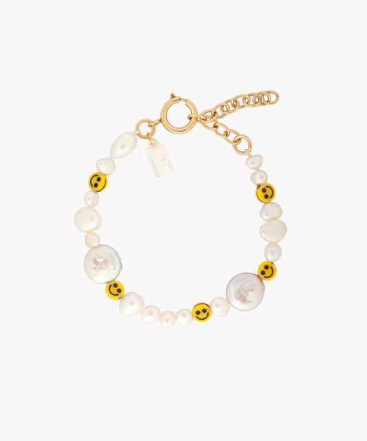 WALD Berlin Smilie Dude Pearl Bracelet with Extention, Berlin.